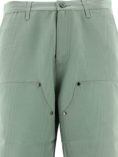 Brain Dead Double-knee Straight Pants In Green