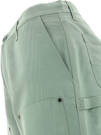 Brain Dead Double-knee Straight Pants In Green