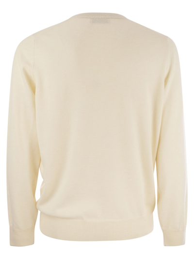 Shop Brunello Cucinelli Pure Cashmere Crew Neck Sweater