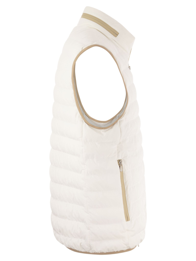 Shop Brunello Cucinelli Sleeveless Down Jacket In Membranated Nylon