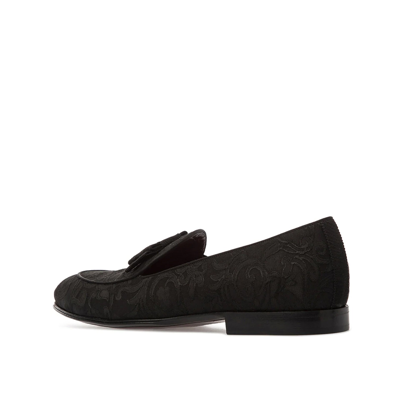 Shop Dolce & Gabbana Baroque Jacquard Loafers