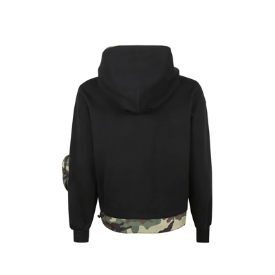 Shop Dolce & Gabbana Camouflage Print Hooded Sweatshirt