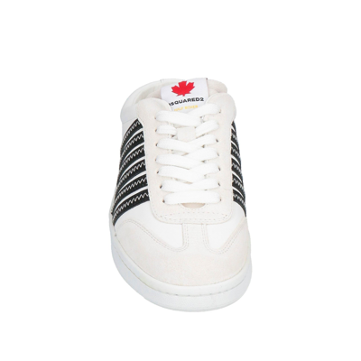 Shop Dsquared2 Boxer Leather Open Back Sneakers