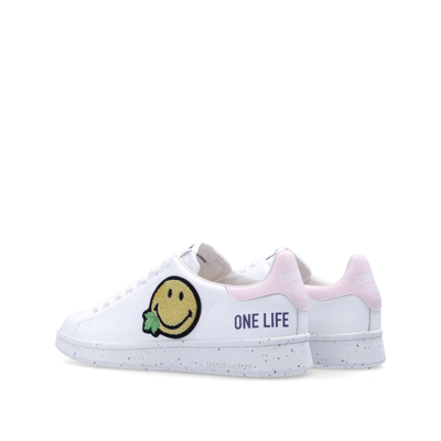 Shop Dsquared2 Smiley Leather Sneakers