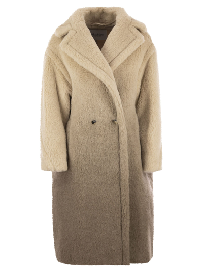Shop Max Mara Cat Teddy Bear Icon Coat In Wool And Alpaca