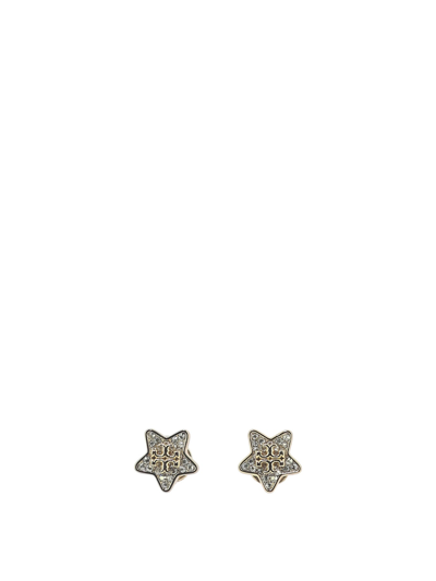 Shop Tory Burch Star Shaped Earrings With Logo