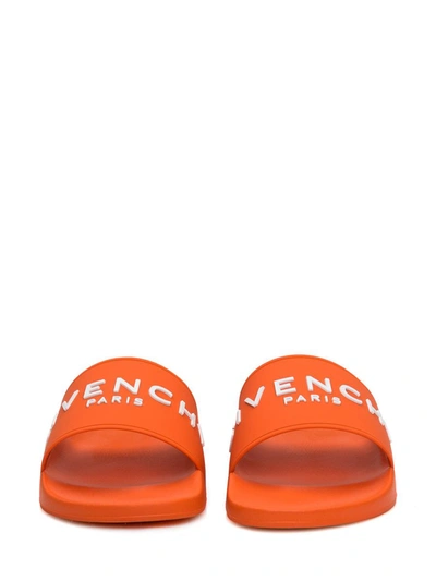 Shop Givenchy Slipper With Logo In Orange
