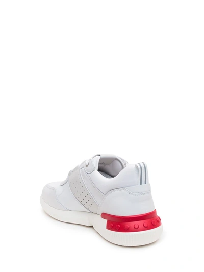 Shop Tod's Sneakers With Writings In White