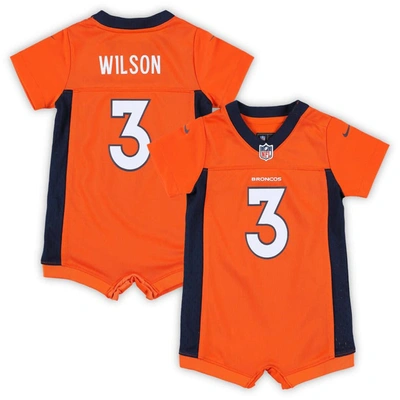 Shop Nike Newborn & Infant  Russell Wilson Orange Denver Broncos Game Romper Jersey