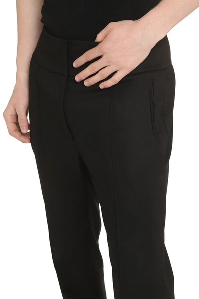 Shop Peserico Chino Pants In Cotton Blend In Black