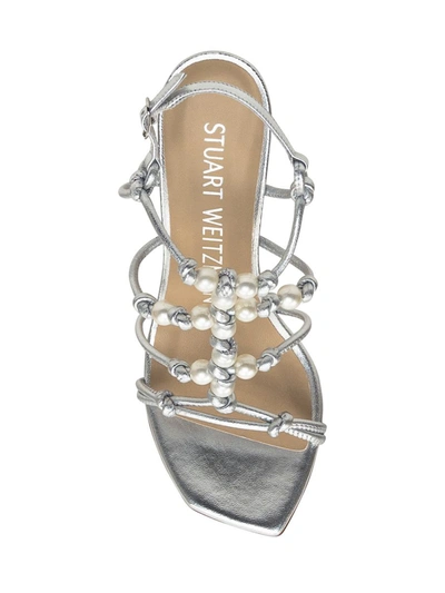 Stuart Weitzman Square In Silver