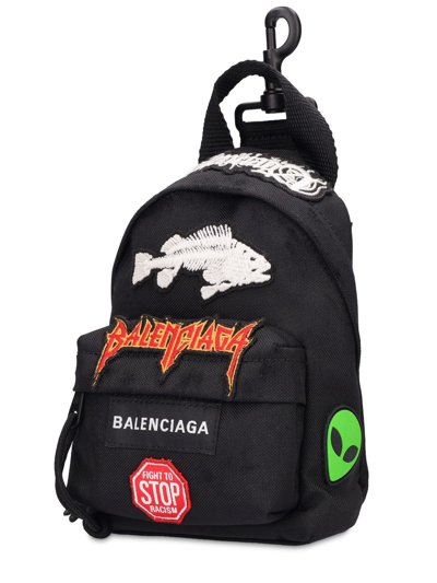Shop Balenciaga Men Mini Backpack Shoulder Bag In Black