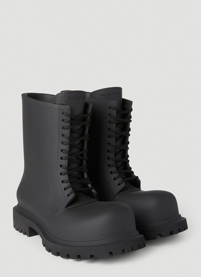 Shop Balenciaga Men Xl Army Boots In Black