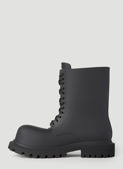 Shop Balenciaga Men Xl Army Boots In Black
