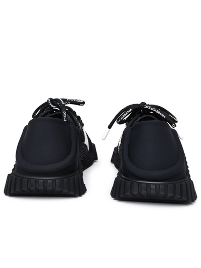 Shop Dolce & Gabbana Man  Black Nylon Blend Ns1 Sneakers