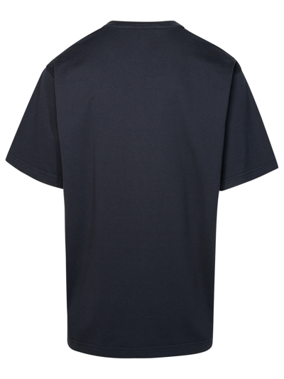 Shop Dolce & Gabbana Man  Navy Cotton T-shirt In Blue