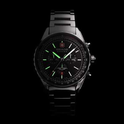 Pre-owned Swiss Military Hanowa Swiss Made Mens Watch Afterburn Chrono Smwgi0000304