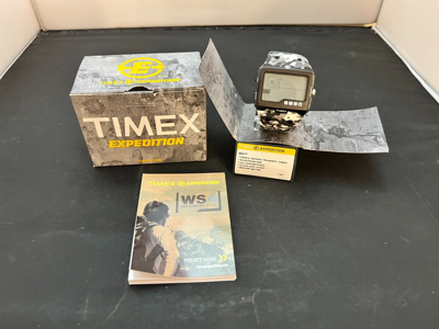 Pre-owned Timex Expedition Ws4 Watch Altimeter Barometer Thermometer Compass T49841dh