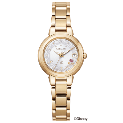 Pre-owned Citizen Disney Collection Beauty And The Beast Xc Limited Es9432-67a Solar Watch