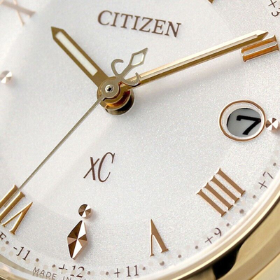 Pre-owned Citizen Xc Es9492-14a Hikari Collection Titanium Eco-drive Women Watch Box
