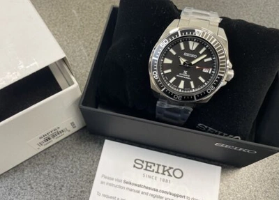 Pre-owned Seiko Prospex Automatic Watch Black Dial Srpf03 Made In Japan With Tag 200m
