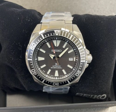 Pre-owned Seiko Prospex Automatic Watch Black Dial Srpf03 Made In Japan With Tag 200m