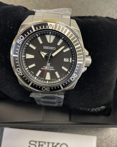 Pre-owned Seiko Prospex Automatic Watch Black Dial Srpf03 Made In Japan With Tag 200m