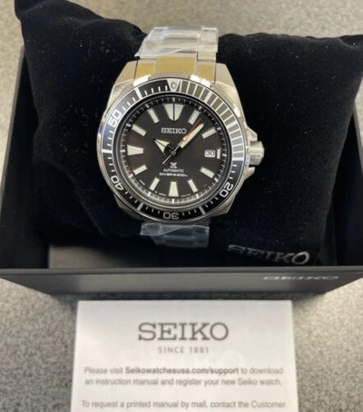 Pre-owned Seiko Prospex Automatic Watch Black Dial Srpf03 Made In Japan With Tag 200m