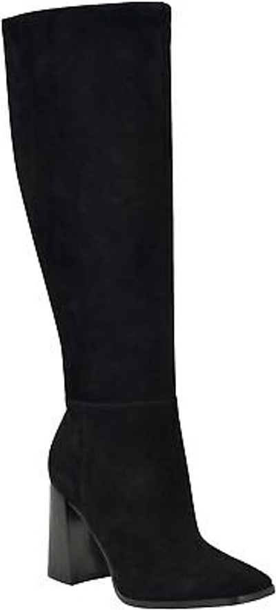 Pre-owned Nine West Women's Temas Knee High Boot In Black 002