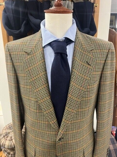 Pre-owned Brioni € 2280  Blazer Green Man Made In Italy Tailor Made Cashwool Size 48 And 50