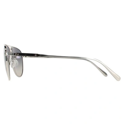 Pre-owned Oliver Peoples Sunglasses Disoriano V1301s 503632 58 Silver Shale Gradient