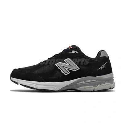 Pre-owned New Balance Balance 990v3 Made In Usa Nb Black Silver White Men Casual Shoes M990bs3-d