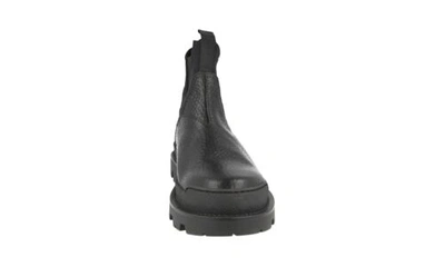 Pre-owned Prada Auth Luxury  Half-boot Shoes 2tg150 Black Leather + Neoprene