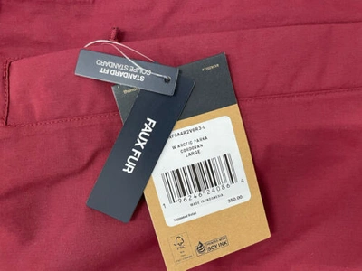 Pre-owned The North Face Women Arctic Parka Down Cordovan Red Warm Winter Jacket