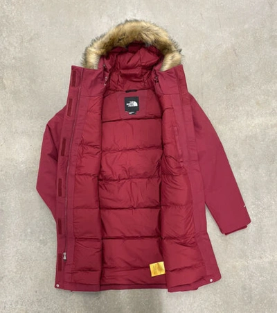 Pre-owned The North Face Women Arctic Parka Down Cordovan Red Warm Winter Jacket