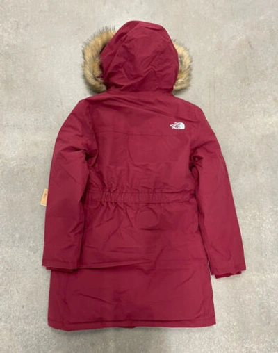 Pre-owned The North Face Women Arctic Parka Down Cordovan Red Warm Winter Jacket