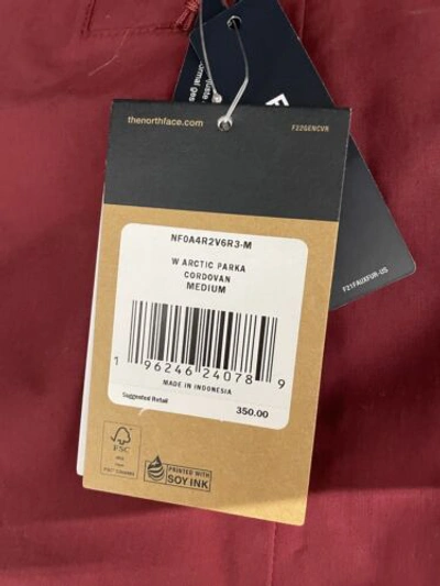 Pre-owned The North Face Women Arctic Parka Down Cordovan Red Warm Winter Jacket