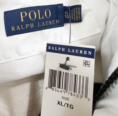 Pre-owned Ralph Lauren Polo  Alpine World Cup Racing Down Hooded Puffer White Sz Xl