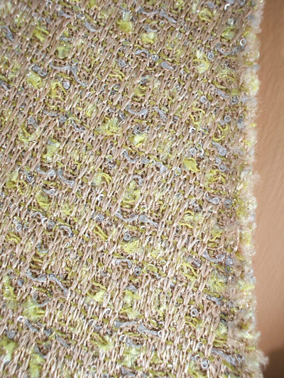 Pre-owned St John St. John Knits Gold Multi Sequin Tweed Jacket Blazer Dress Suit Sz 6 $3190