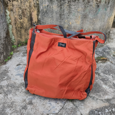 Pre-owned Yohji Yamamoto X Ys For Men Ysaccs Yohji Yamamoto Japanese Designer Tote Bag In Brown Orange