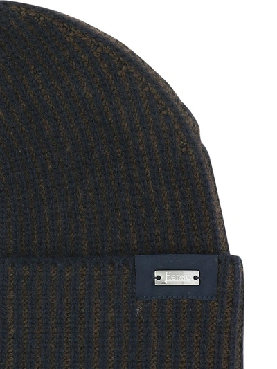 Shop Herno Ribbed Beanie