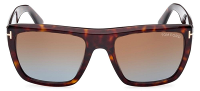 Shop Tom Ford Eyewear Alberto Square Frame Sunglasses In Multi