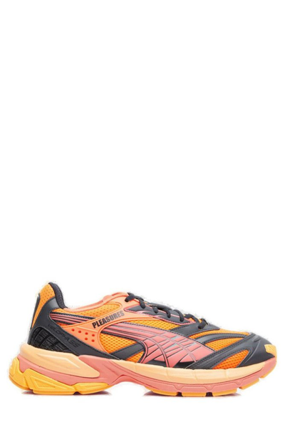 Shop Puma X Pleasures Velophasis Layers Sneakers In Orange