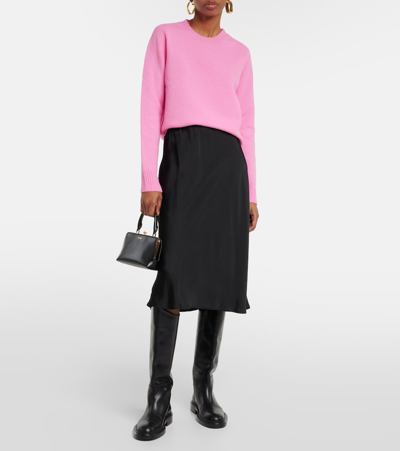 Shop Jil Sander Wool Sweater In Pink