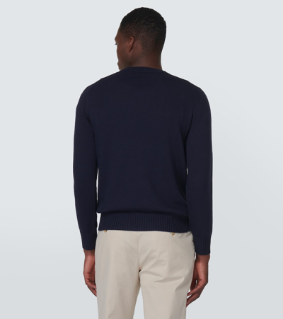 Shop Brunello Cucinelli Cotton Sweatshirt In Blue