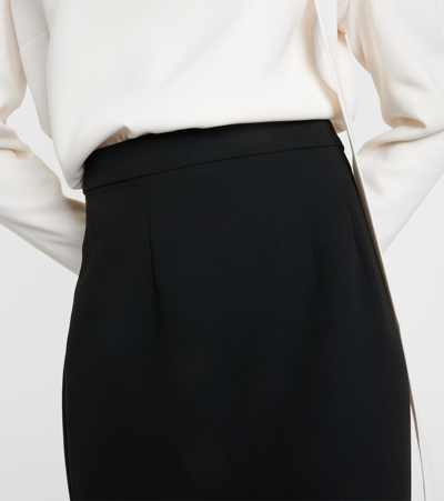 Shop Roland Mouret High-rise Cady Maxi Skirt In Black