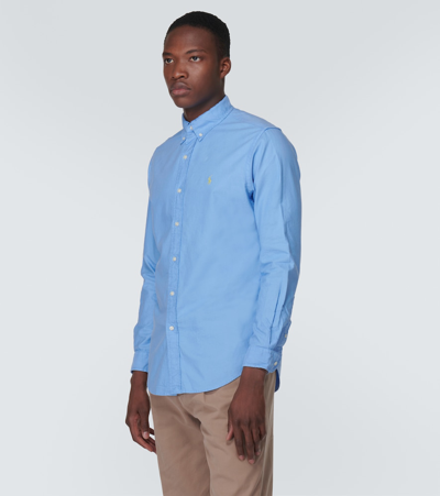 Shop Polo Ralph Lauren Cotton Oxford Shirt In Blue