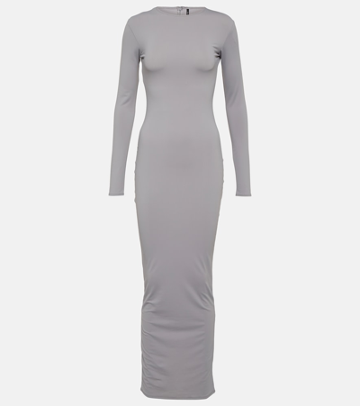 Shop Entire Studios Jersey Maxi Dress In Grey