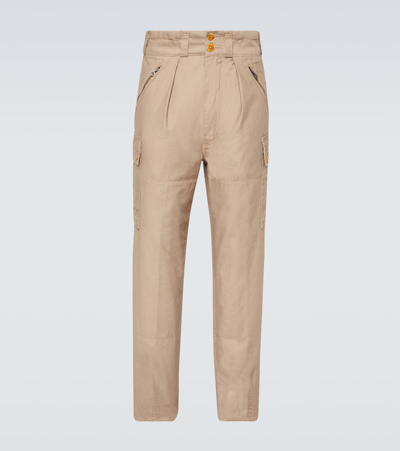 Shop Polo Ralph Lauren Sportsman Cotton Cargo Pants In Brown