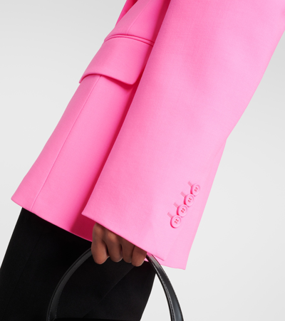 Shop Sportmax Zermat Wool-blend Blazer In Pink